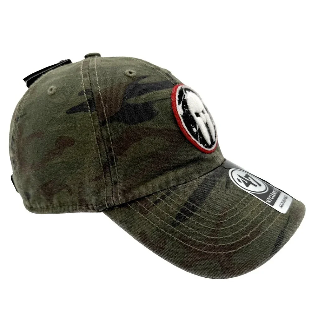 ’47 Camo Spartan Patch Cap Operation Hat Trick Adjustable Snap Military Veteran - Picture 3 of 12
